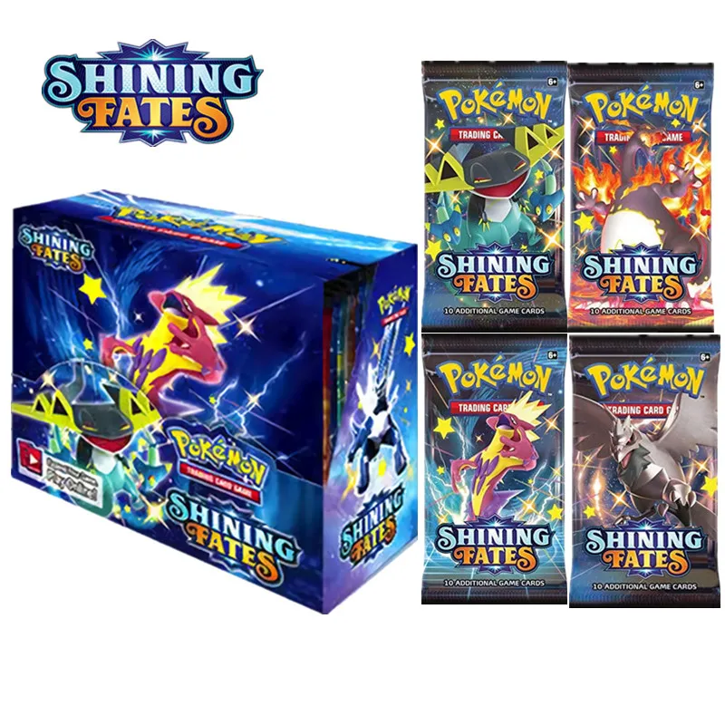 Pokemon 360 Cards 324Pcs/Box TCG: Shining Fates VMAX French DABKNESS ABLAZE SUN&MOON UNBROKEN BONDS Game Versions Collection Toy
Pokemon 360 Cards 324Pcs/Box TCG: Shining Fates VMAX French DABKNESS ABLAZE SUN&MOON UNBROKEN BONDS Game Versions Collection Toy