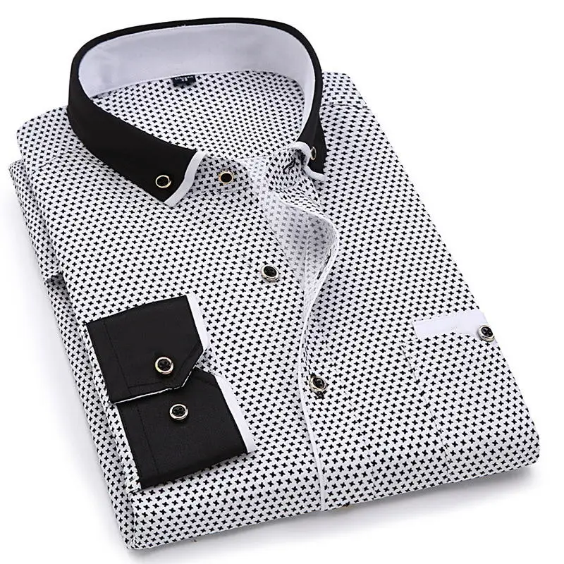 2019 Men Fashion Casual Long Sleeved Printed shirt Slim Fit Male Social Business Dress Shirt Brand Men Clothing Soft Comfortable
2019 Men Fashion Casual Long Sleeved Printed shirt Slim Fit Male Social Business Dress Shirt Brand Men Clothing Soft Comfortable
