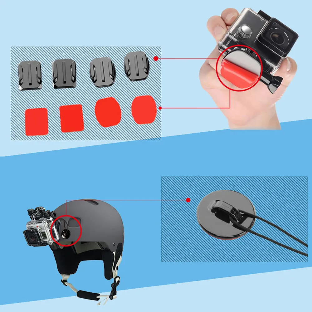 Action Camera Mounting Accessories Kit Compactible with GoPro Hero 4/3+/3 SJ4000 SJ5000 SJ6000 SJ7000 Outdoor Sports Camera
Action Camera Mounting Accessories Kit Compactible with GoPro Hero 4/3+/3 SJ4000 SJ5000 SJ6000 SJ7000 Outdoor Sports Camera