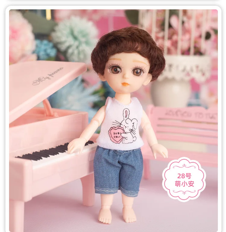 16CM Cute Baby Doll Clothes Suit Fashion Casual Wear Accessories Outfits Doll Dressing with Bag 1/12 bjd Doll DIY Gift's Toys
16CM Cute Baby Doll Clothes Suit Fashion Casual Wear Accessories Outfits Doll Dressing with Bag 1/12 bjd Doll DIY Gift's Toys