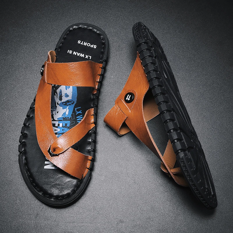 Sandalia Masculina Couro Zandalias Hombre Sandale Homme Cuir Sandals Men Leather Sandalias Transpirables Para Beach Ete Cuero
Sandalia Masculina Couro Zandalias Hombre Sandale Homme Cuir Sandals Men Leather Sandalias Transpirables Para Beach Ete Cuero