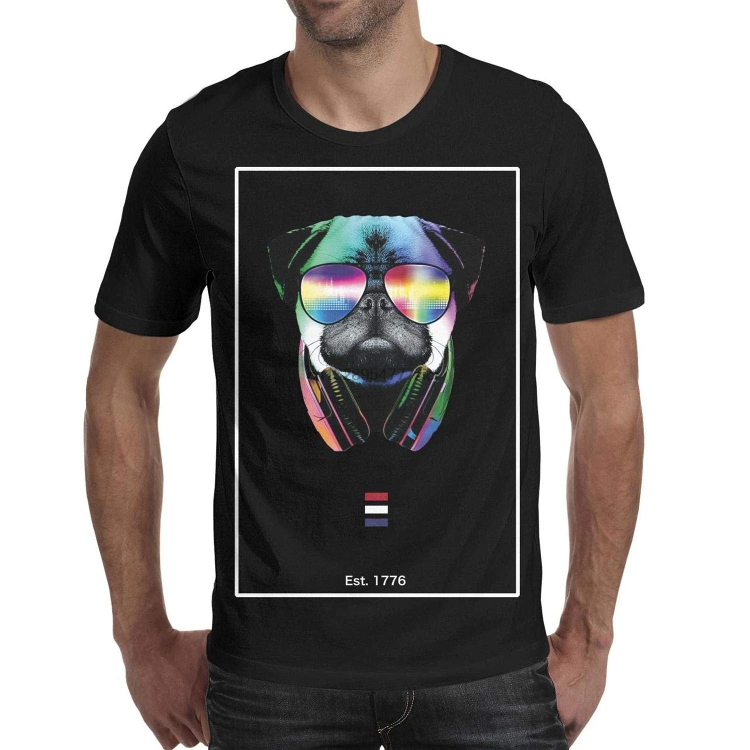 AugGThomas Est. 1776 Independence Day Pug Men's Short Cotton Sleeve tee Shirts Crew Neck Graphic
AugGThomas Est. 1776 Independence Day Pug Men's Short Cotton Sleeve tee Shirts Crew Neck Graphic