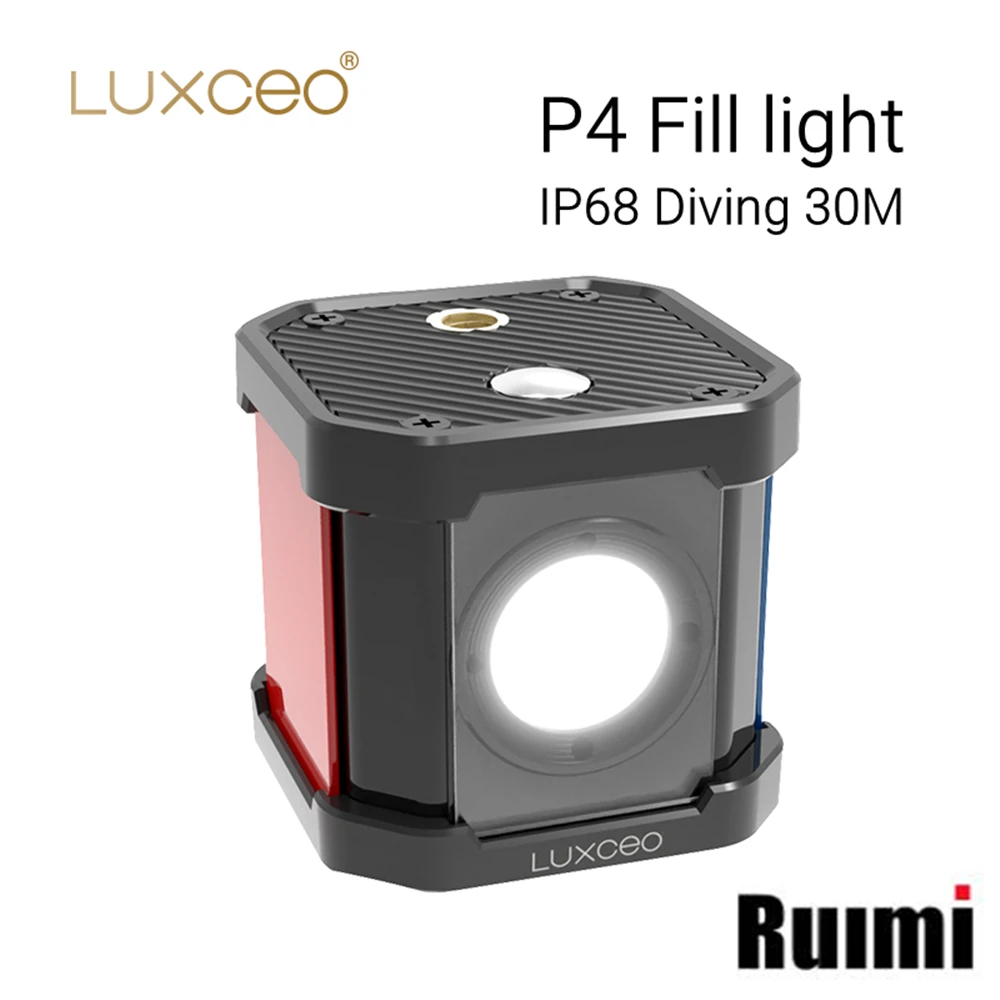 LUXCEO P4 IP68 Underwater Photography COB Light With 14pc Color Gels Filters Video Fill Light For Gopro DSLR Cameras
LUXCEO P4 IP68 Underwater Photography COB Light With 14pc Color Gels Filters Video Fill Light For Gopro DSLR Cameras