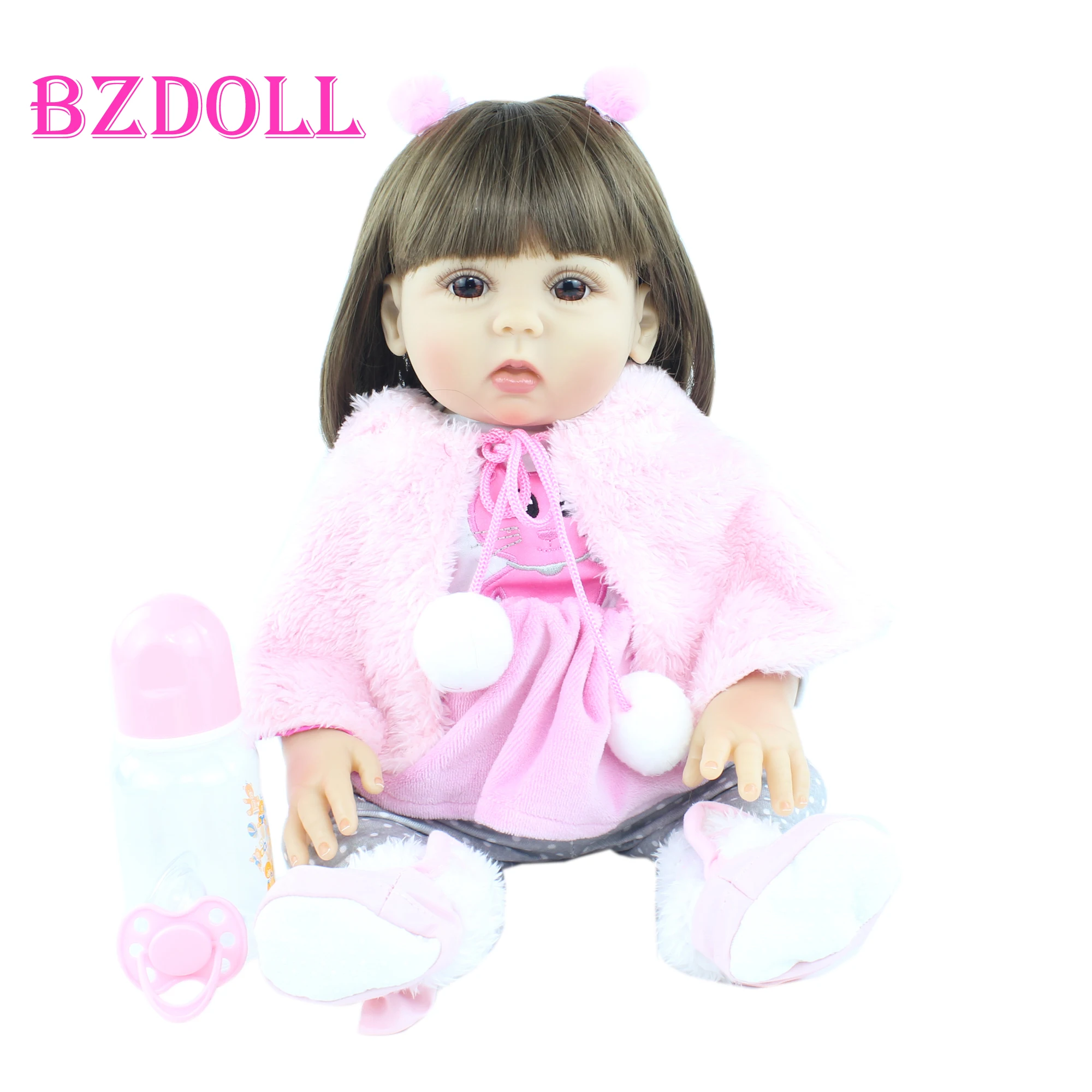 

Кукла реборн силиконовая, Реалистичная мягкая виниловая кукла принцессы, подарок на день рождения, 48 см, 19 дюймов