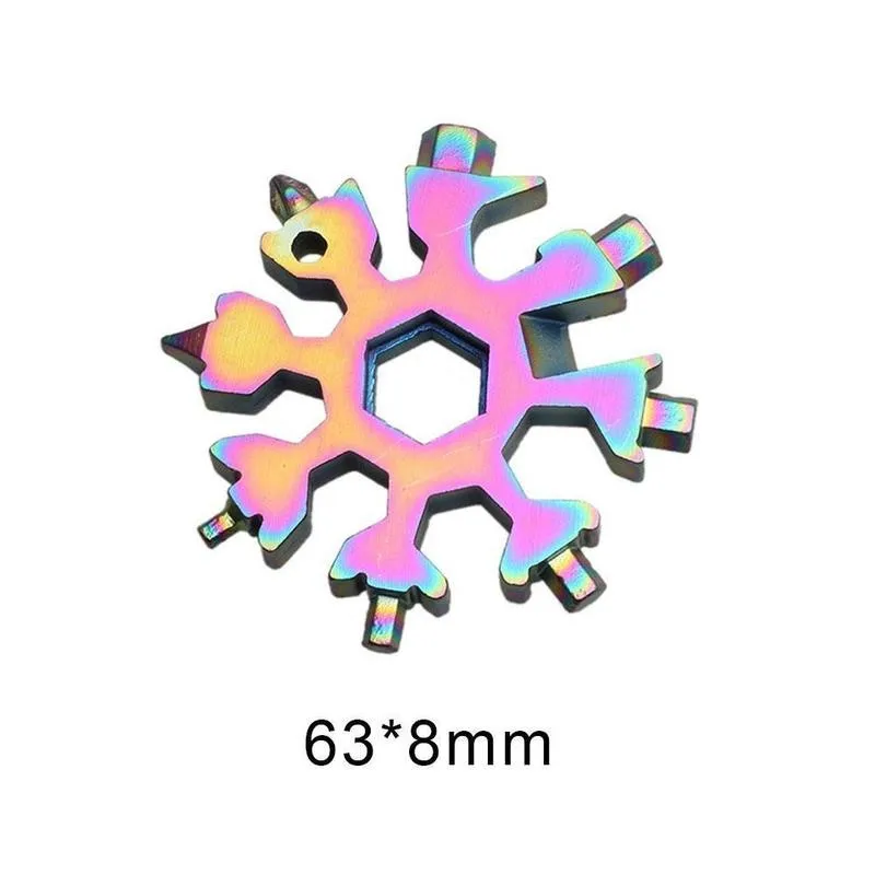 18 In 1 Snowflake Shape Tool Keyring Spanner Hex Wrench Multifunction Camp Survive Outdoor Hike Tool
18 In 1 Snowflake Shape Tool Keyring Spanner Hex Wrench Multifunction Camp Survive Outdoor Hike Tool