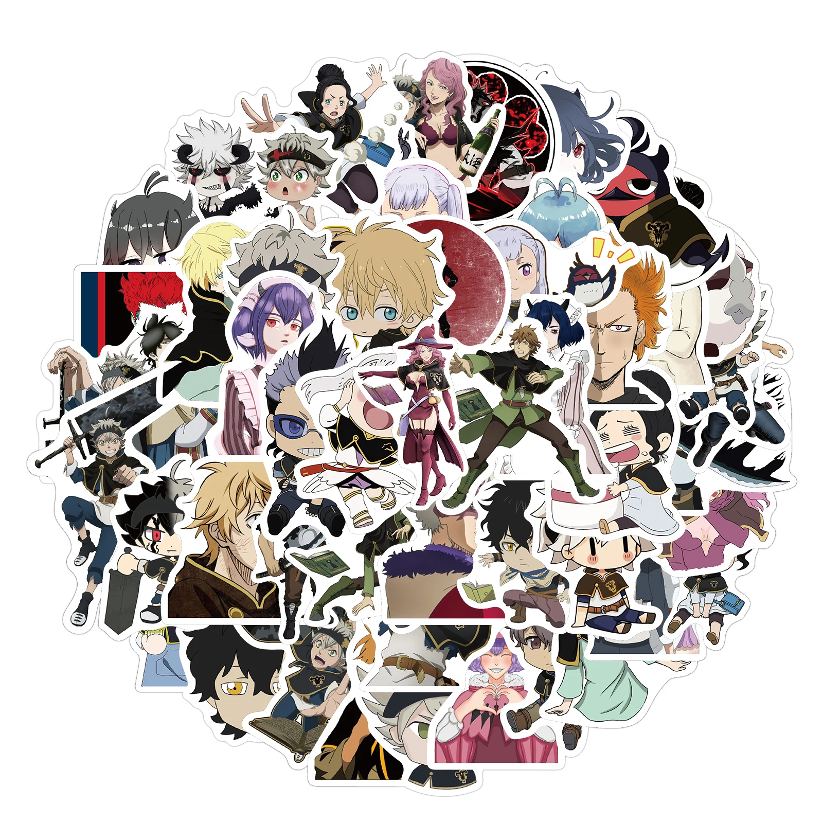 25/50PCS Black Clover Quarter Knights Card Anime Stickers Waterproof DIY Skateboard Guitar Laptop Bicycle Sticker Kids Toys 
25/50PCS Black Clover Quarter Knights Card Anime Stickers Waterproof DIY Skateboard Guitar Laptop Bicycle Sticker Kids Toys