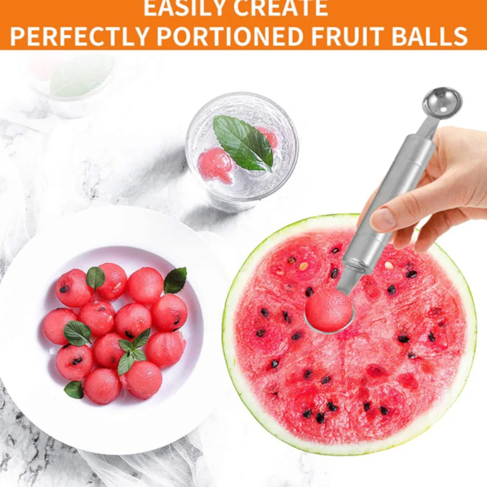 Kitchen Gadgets Double-Headed Multi-purpose Stainless Steel Watermelon Digger Fruit Spoon Digging Ball Spoon Kitchen Accessories
Kitchen Gadgets Double-Headed Multi-purpose Stainless Steel Watermelon Digger Fruit Spoon Digging Ball Spoon Kitchen Accessories