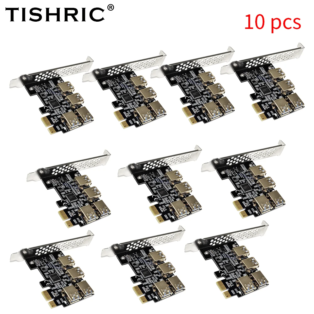 5-10PCS TISHRIC PCIE 4 Ports Multiplier Pcie 1 To 4 Hub USB 3.0 Expansion Card Pci Express Multiplier Pcie Riser For BTC Mining
5-10PCS TISHRIC PCIE 4 Ports Multiplier Pcie 1 To 4 Hub USB 3.0 Expansion Card Pci Express Multiplier Pcie Riser For BTC Mining