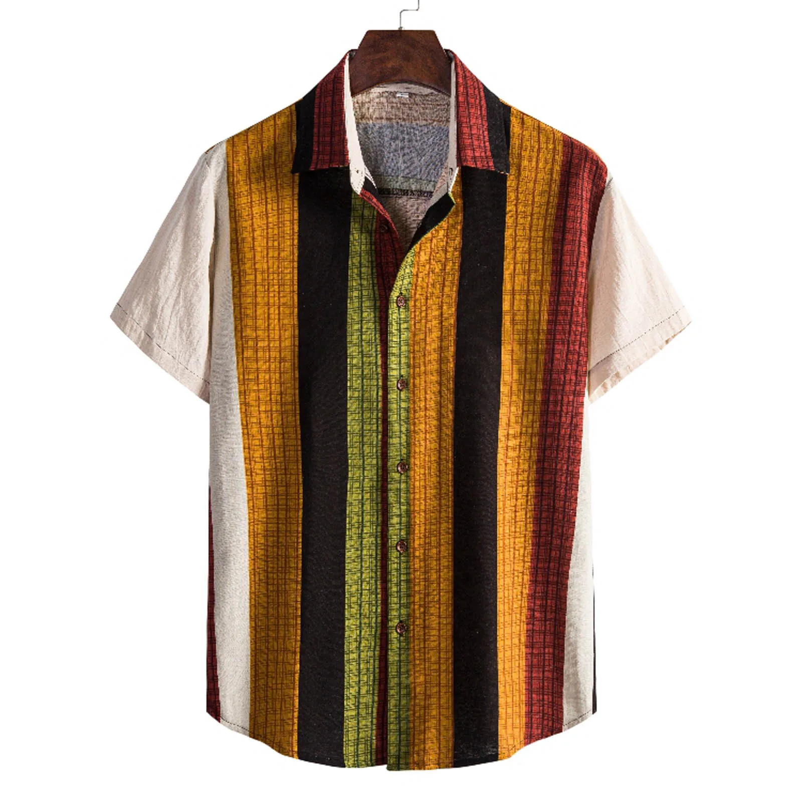 Color Striped Printing Shirts Mens Summer Lapel Flower Shirt Casual Beach Short Sleeve Blouse Hawaiian Thin Streetwear Tops A5
Color Striped Printing Shirts Mens Summer Lapel Flower Shirt Casual Beach Short Sleeve Blouse Hawaiian Thin Streetwear Tops A5