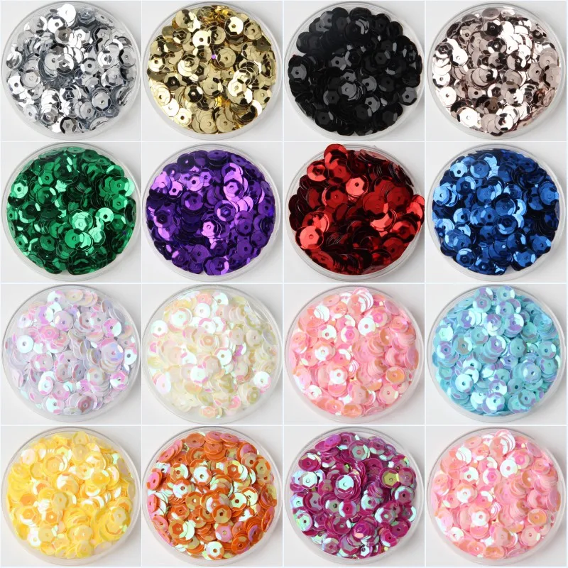 Sequin Multi Size 4mm 5mm 6mm PVC Cup Round Loose Sequins Paillettes Sewing Wedding Craft Women Kids DIY Garment Accessories 20g
Sequin Multi Size 4mm 5mm 6mm PVC Cup Round Loose Sequins Paillettes Sewing Wedding Craft Women Kids DIY Garment Accessories 20g