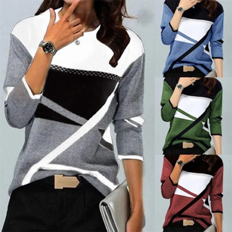 Femme 2022 Autumn Fashion O-Neck Pullover Tops Harajuku Patchwork Loose Blouse Women Casual Long Sleeve Shirt Blouses Streetwear
Femme 2022 Autumn Fashion O-Neck Pullover Tops Harajuku Patchwork Loose Blouse Women Casual Long Sleeve Shirt Blouses Streetwear