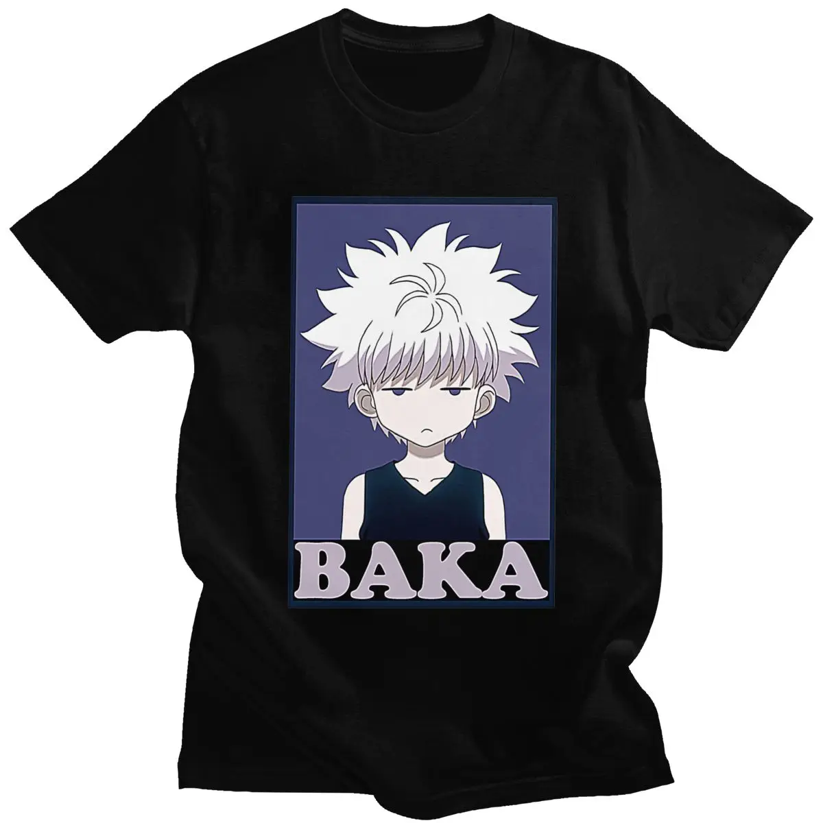 Handsome Hunter X Hunter T Shirt Short Sleeve 100% Cotton Killua Zoldyck Baka T-shirt Leisure Classic Comic Anime Manga Tee Top
Handsome Hunter X Hunter T Shirt Short Sleeve 100% Cotton Killua Zoldyck Baka T-shirt Leisure Classic Comic Anime Manga Tee Top