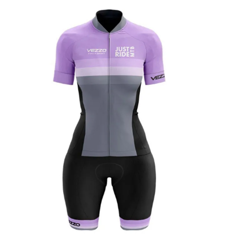 Female Cycling Monkey VEZZ0 Clothes Promotion Dress Summer Professional Triathlon Uniforme Bike Outfit Short Sleeved |