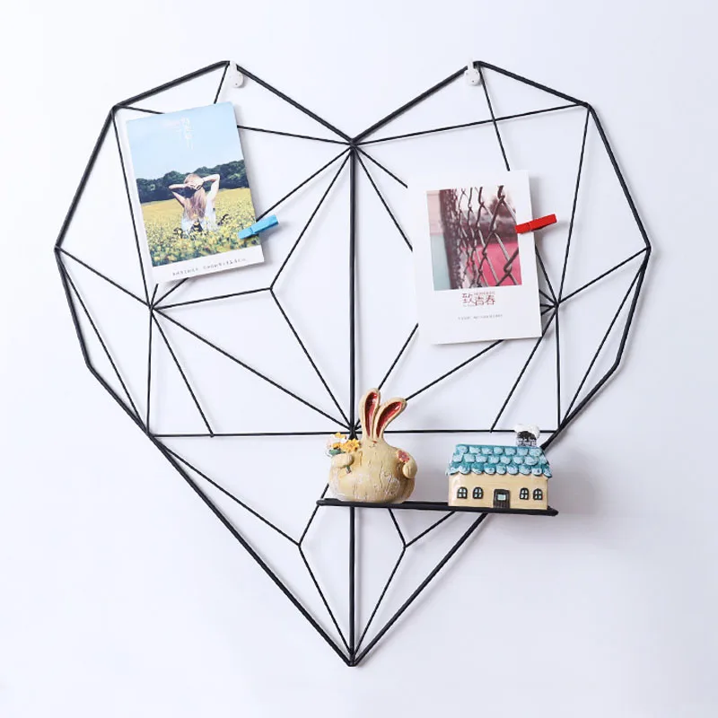 Love Heart Shaped Iron Storage Rack Wall Hanging Photos Postcard Metal Grids Storage Holder ADW889 
Love Heart Shaped Iron Storage Rack Wall Hanging Photos Postcard Metal Grids Storage Holder ADW889