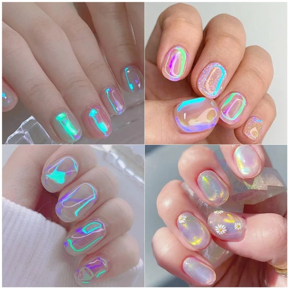 8pcs Aurora Nails Glass Foil Film Sticker Cellophane Paper Korean Nail Trend Design Ice Cube Manicure Charms Decoration Nail Art
8pcs Aurora Nails Glass Foil Film Sticker Cellophane Paper Korean Nail Trend Design Ice Cube Manicure Charms Decoration Nail Art