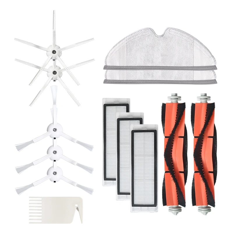 13Pcs Replacements for XIAOMI Roborock S6 S5 E35 E2 Vacuum Cleaner Parts Accessories Side Brushes Filters Roll Brush Rag
13Pcs Replacements for XIAOMI Roborock S6 S5 E35 E2 Vacuum Cleaner Parts Accessories Side Brushes Filters Roll Brush Rag