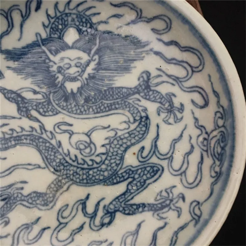 Китайские старые фарфоровые тарелки с ручной росписью сине-белые | Дом и сад
