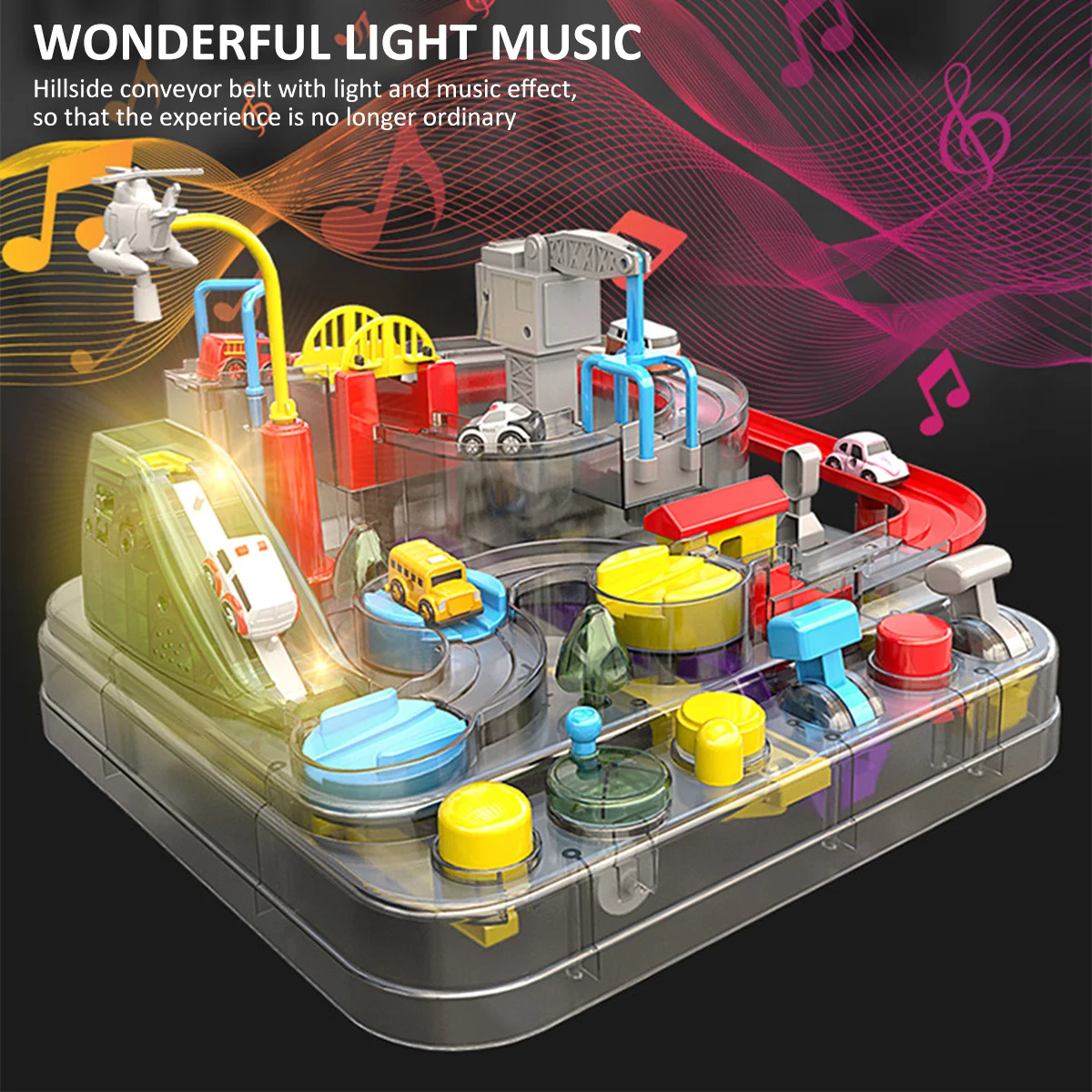 Car Adventure Toys w/3 Vehicle Toy Educational Vehicle Puzzle Toy w/ Light and Musical Effect Car Toy for Kids
Car Adventure Toys w/3 Vehicle Toy Educational Vehicle Puzzle Toy w/ Light and Musical Effect Car Toy for Kids