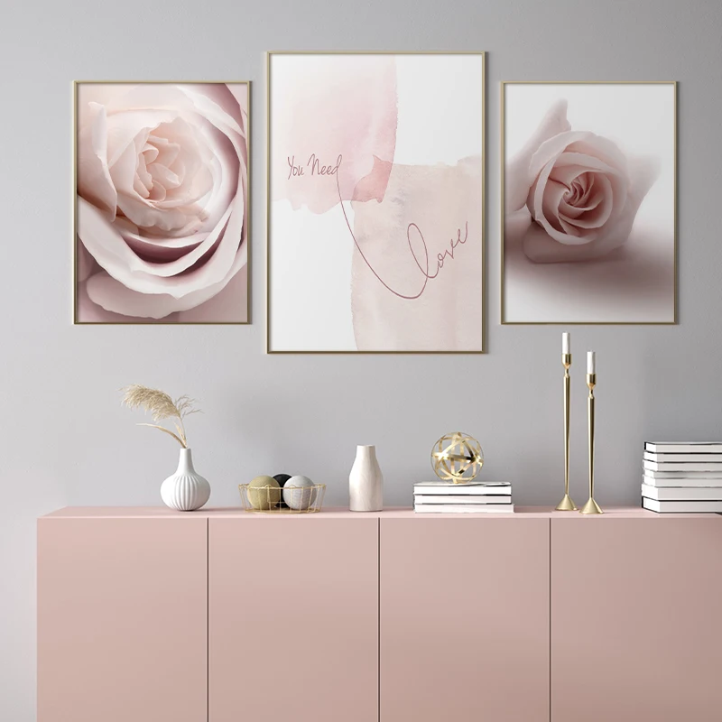 Pink Rose Flower Wall Poster Nordic Botanical Floral Print Scandinavian Canvas Painting Art Picture for Living Room Home Decor 
Pink Rose Flower Wall Poster Nordic Botanical Floral Print Scandinavian Canvas Painting Art Picture for Living Room Home Decor