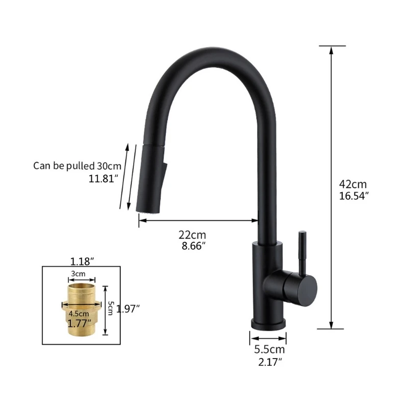 1/2\" Stainless Steel Smart Touch Kitchen Sink Faucets with Pull Down Sprayer Kit E7CB
1/2\" Stainless Steel Smart Touch Kitchen Sink Faucets with Pull Down Sprayer Kit E7CB