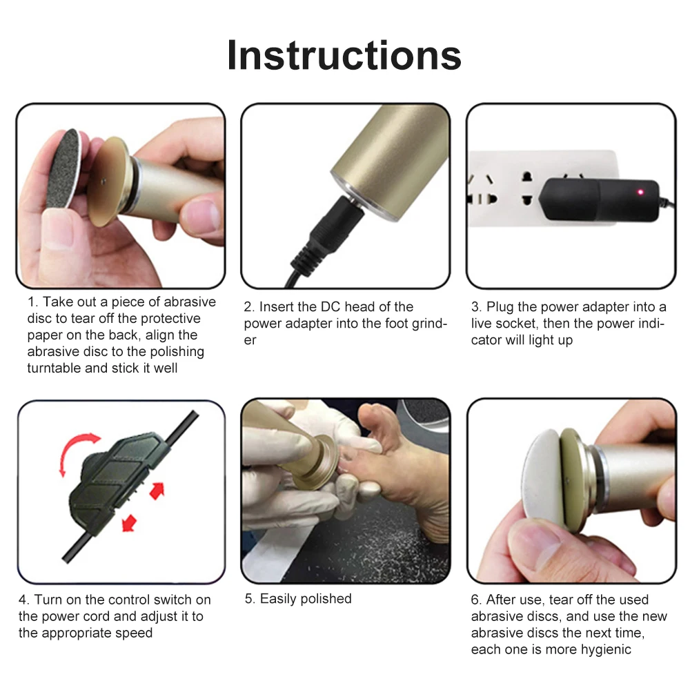 Electric Pedicure Tools Foot Care File Leg Heels Remove Dead Skin Callus Remover Feet Clean Care Machine Replacement Sandpaper
Electric Pedicure Tools Foot Care File Leg Heels Remove Dead Skin Callus Remover Feet Clean Care Machine Replacement Sandpaper