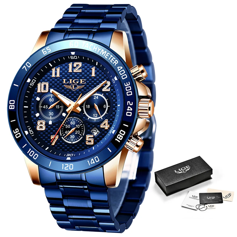 2020 New Arrival Men Watches LIGE Top Luxury Brand Sport Watch Men Chronograph Quartz Wristwatch Date Male Relogio Masculino+Box
2020 New Arrival Men Watches LIGE Top Luxury Brand Sport Watch Men Chronograph Quartz Wristwatch Date Male Relogio Masculino+Box