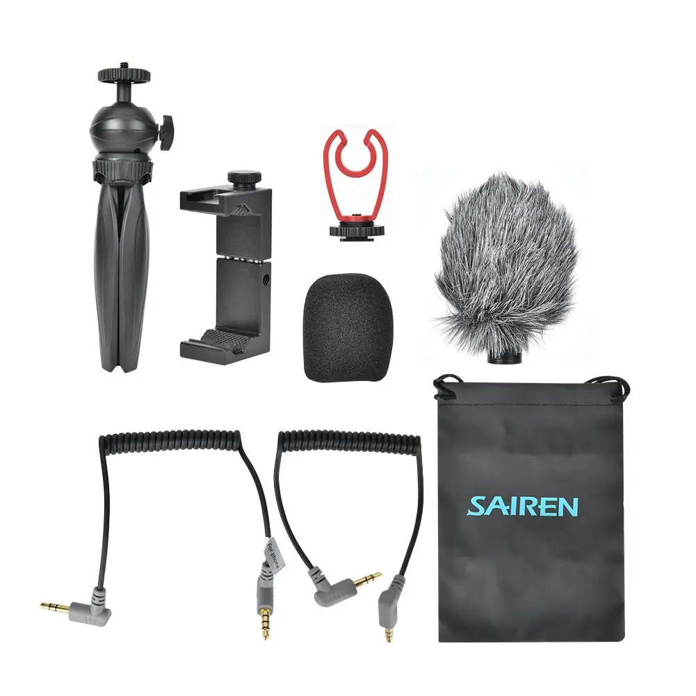 UALNZI Smartphone Video Kit III SAIREN Q1 Microphone Ulanzi MT-04 Mini Tripod ST-02S Phone Holder for Vlogging Accessories 
UALNZI Smartphone Video Kit III SAIREN Q1 Microphone Ulanzi MT-04 Mini Tripod ST-02S Phone Holder for Vlogging Accessories