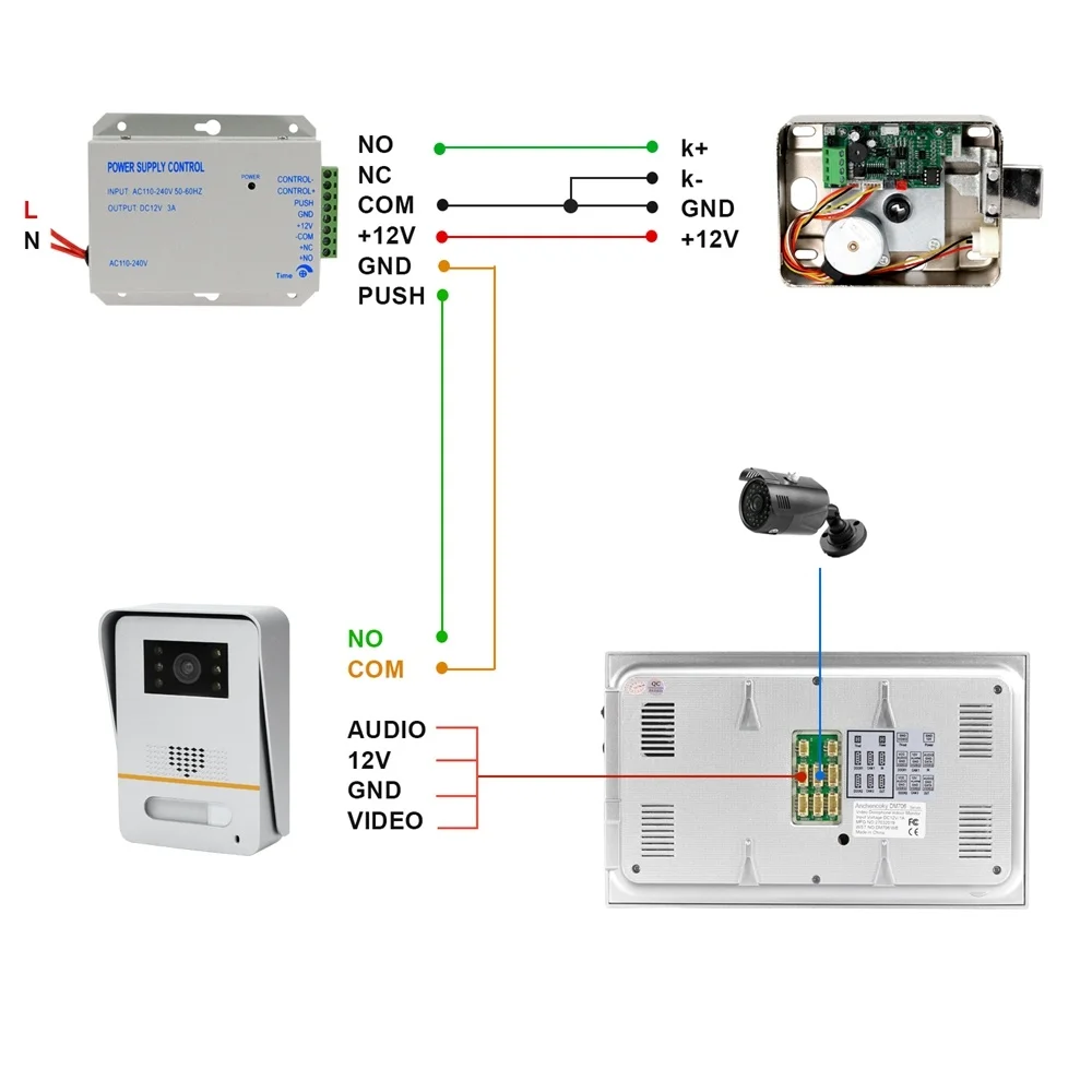 1aAnchencoky Electronic Electric Gate Door Lock support IC card unlock with 3A power stabilizer for Video Intercom Doorbell
1aAnchencoky Electronic Electric Gate Door Lock support IC card unlock with 3A power stabilizer for Video Intercom Doorbell