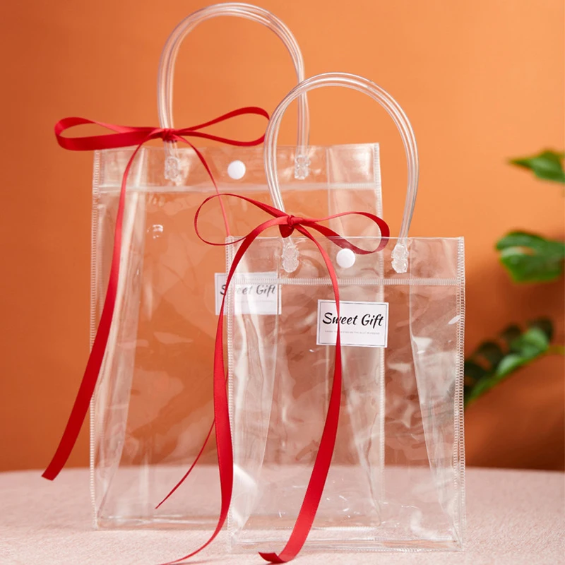 2 Size Transparent Clear Plastic Gift Bags with Handles Christmas Thanksgiving Wedding Favor Package Bags
2 Size Transparent Clear Plastic Gift Bags with Handles Christmas Thanksgiving Wedding Favor Package Bags