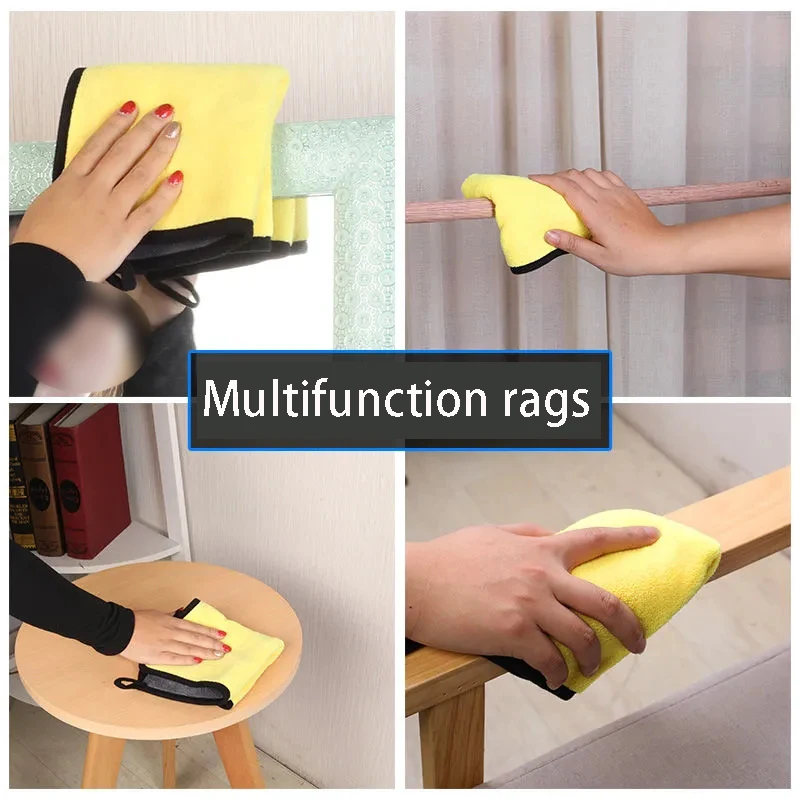 Coral Fleece Auto Wiping Rags Efficient Super Absorbent Microfiber Cleaning Cloth Home Car Washing Cleaning Towels
Coral Fleece Auto Wiping Rags Efficient Super Absorbent Microfiber Cleaning Cloth Home Car Washing Cleaning Towels