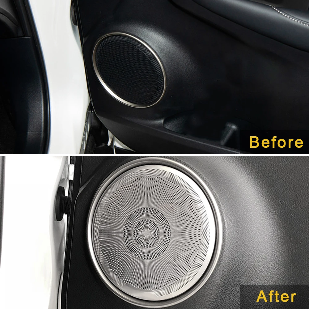 Для Lexus NX AZ10 2014-2020 нержавеющая Дверная панель автомобиля громкий динамик Pad звук
