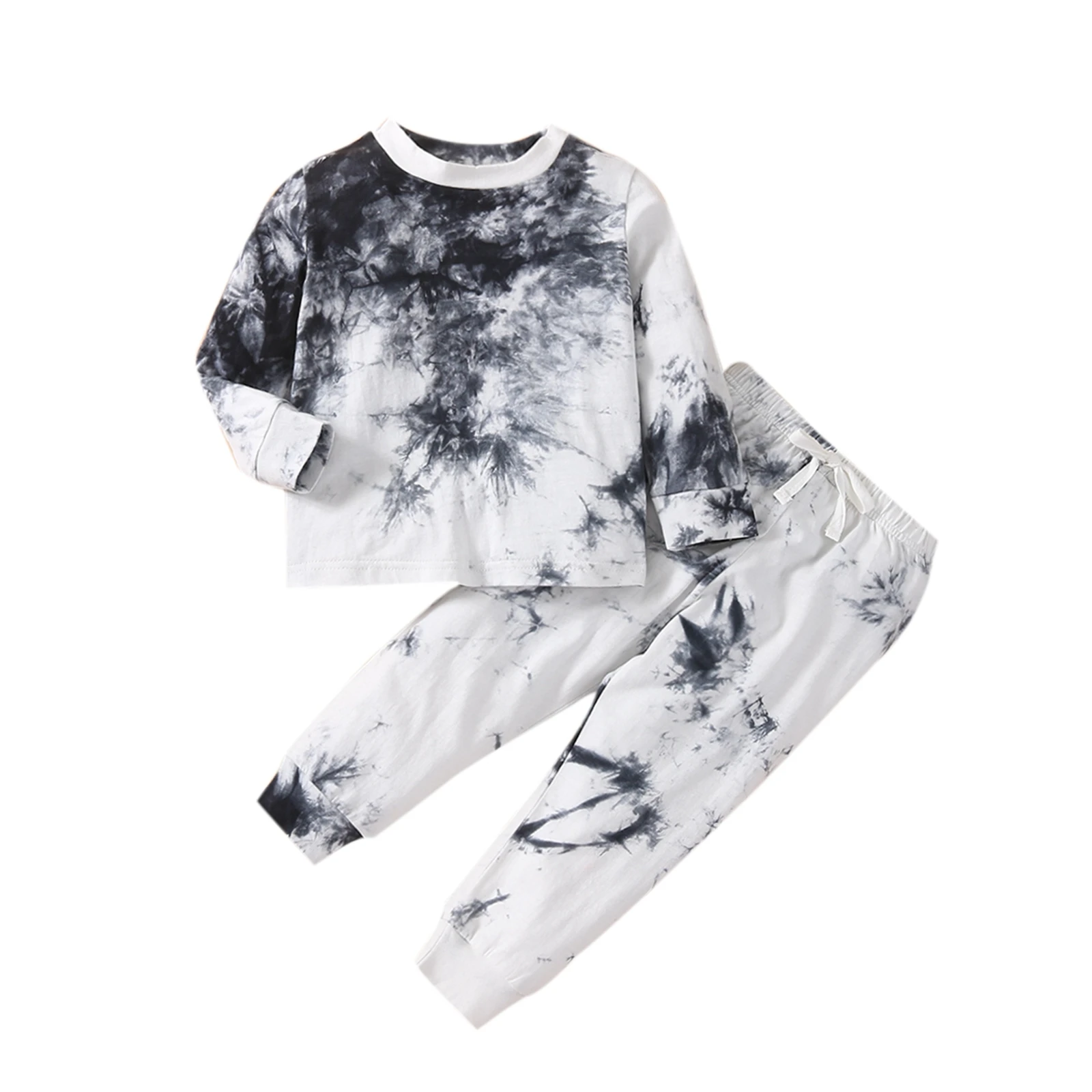 2 Pcs Toddler Tie-dye Outfits Boys Long Sleeve Round Neck Sweater + Trousers with Bowknot
2 Pcs Toddler Tie-dye Outfits Boys Long Sleeve Round Neck Sweater + Trousers with Bowknot