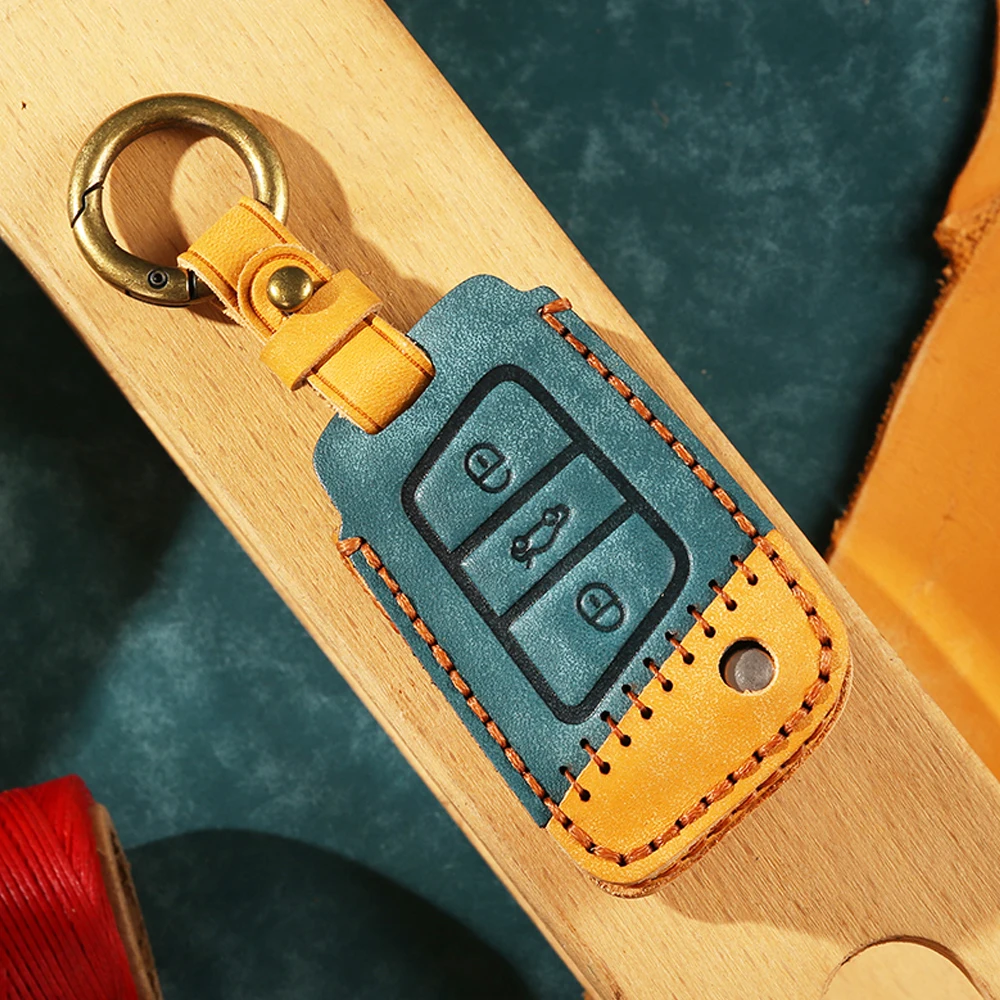 Hight Quality Leather Key Cover Key Case Protective Shell Holder For Volkswagen VW Golf 7 Mk7 Skoda Octavia For SEAT Leon Ibiza
Hight Quality Leather Key Cover Key Case Protective Shell Holder For Volkswagen VW Golf 7 Mk7 Skoda Octavia For SEAT Leon Ibiza