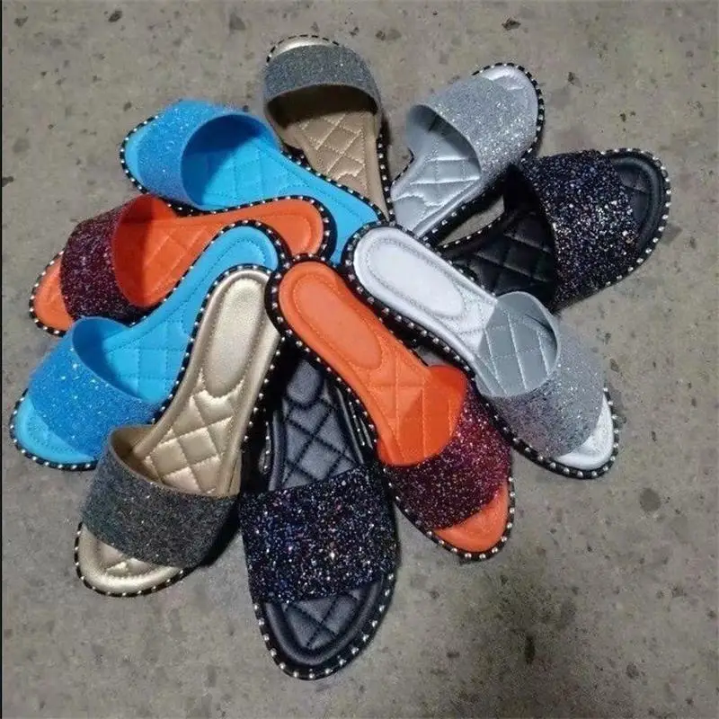 2021 New Women's Shoes Fashion Trend Solid Color PU Sequined Fabric Simple Open Toe Flat Heel Comfortable Summer Sandals KM168
2021 New Women's Shoes Fashion Trend Solid Color PU Sequined Fabric Simple Open Toe Flat Heel Comfortable Summer Sandals KM168