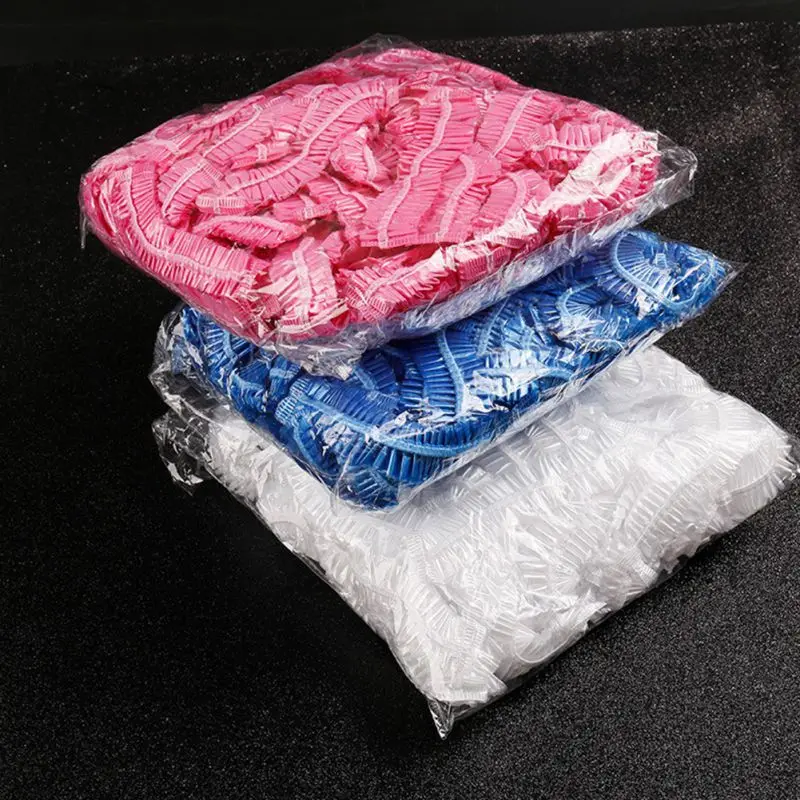 100pcs Disposable Shower Cap Bouncy Bathroom Supplies Waterproof Plastic Elastic Shower Cap
100pcs Disposable Shower Cap Bouncy Bathroom Supplies Waterproof Plastic Elastic Shower Cap
