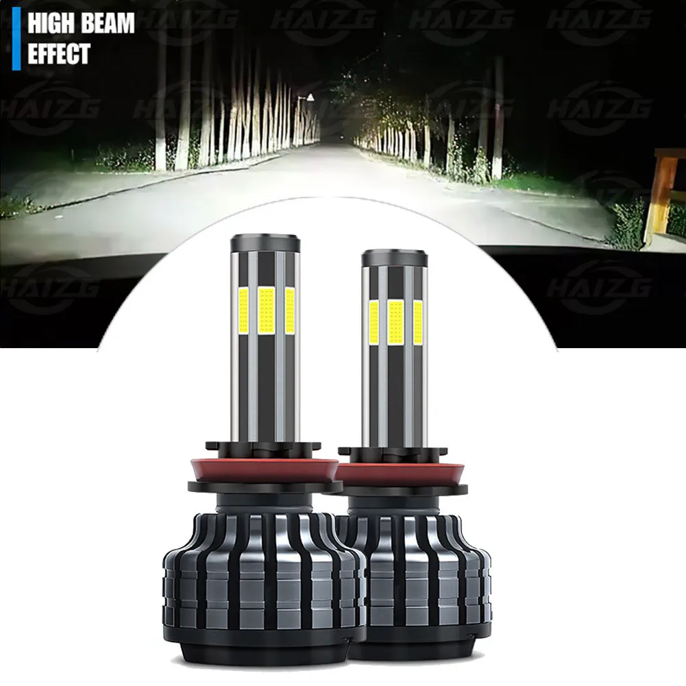 2pcs LED Car Headlight 360-degree Six-sided Luminous High-brightness H11 White Light Headlamp Car Signal Lights Spotlight
2pcs LED Car Headlight 360-degree Six-sided Luminous High-brightness H11 White Light Headlamp Car Signal Lights Spotlight