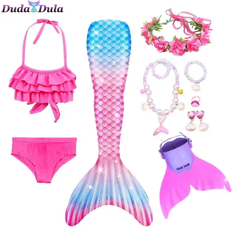 Little Mermaid Tail Cosplay Kids Bikini for Girls Children Swimwear Girls Princess Ariel Summer Beach clothes sets Party Costume
Little Mermaid Tail Cosplay Kids Bikini for Girls Children Swimwear Girls Princess Ariel Summer Beach clothes sets Party Costume
