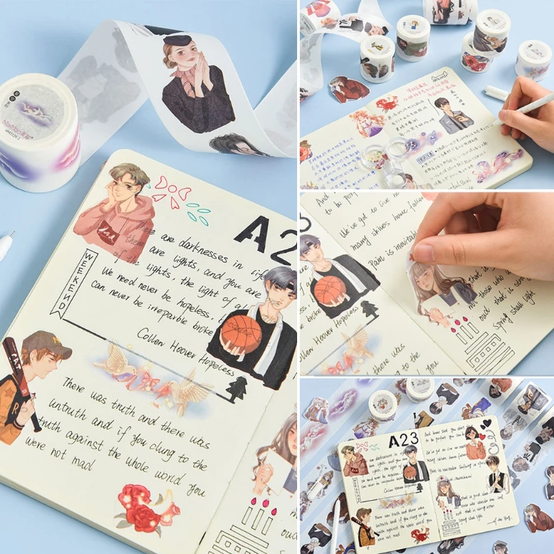 Character Series Washi Tapes Decorative Adhesive Dot Masking Tape Stickers Scrapbooking DIY Stationery Tapes
Character Series Washi Tapes Decorative Adhesive Dot Masking Tape Stickers Scrapbooking DIY Stationery Tapes