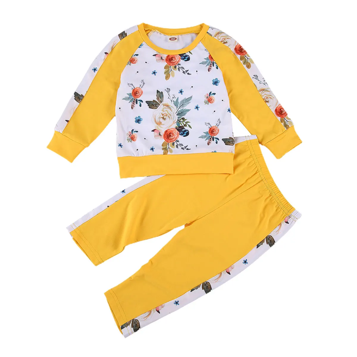 Осенний Детский костюм, футболка с круглым вырезом и длинным рукавом с цветочным принтом, топ, Однотонные эластичные облегающие брюки с выс...
Осенний Детский костюм, футболка с круглым вырезом и длинным рукавом с цветочным принтом, топ, Однотонные эластичные облегающие брюки с выс...