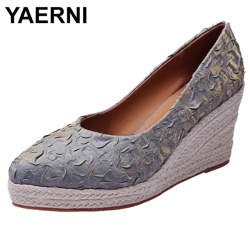 

YAERNI Shallow Mouth Shoes Woman Flats Elegant Casual Female Sneakers Autumn Pointed Toe Clogs Platform Dress New Comfortable