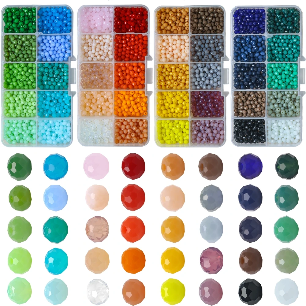 1000pcs/box 4mm Wholeslae Briolette Crystal Rondelle Beads Faceted Austria Glass Round Embroidery for Jewelry Making Supplier
1000pcs/box 4mm Wholeslae Briolette Crystal Rondelle Beads Faceted Austria Glass Round Embroidery for Jewelry Making Supplier