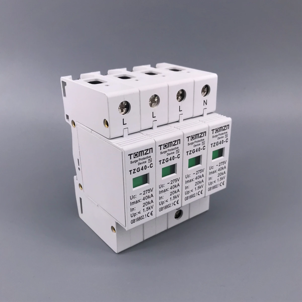 AC SPD 4P 20KA~40KA 275V House Surge Protector protection Protective Low-voltage Arrester Device
AC SPD 4P 20KA~40KA 275V House Surge Protector protection Protective Low-voltage Arrester Device