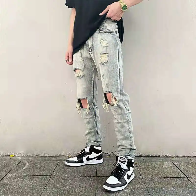 Brand Autumn Men’s Jeans Ripped Hole Street Men’s 2021 Trend Washed Overalls Men’s Hip Hop Pants Jogging Denim trousers
Brand Autumn Men’s Jeans Ripped Hole Street Men’s 2021 Trend Washed Overalls Men’s Hip Hop Pants Jogging Denim trousers