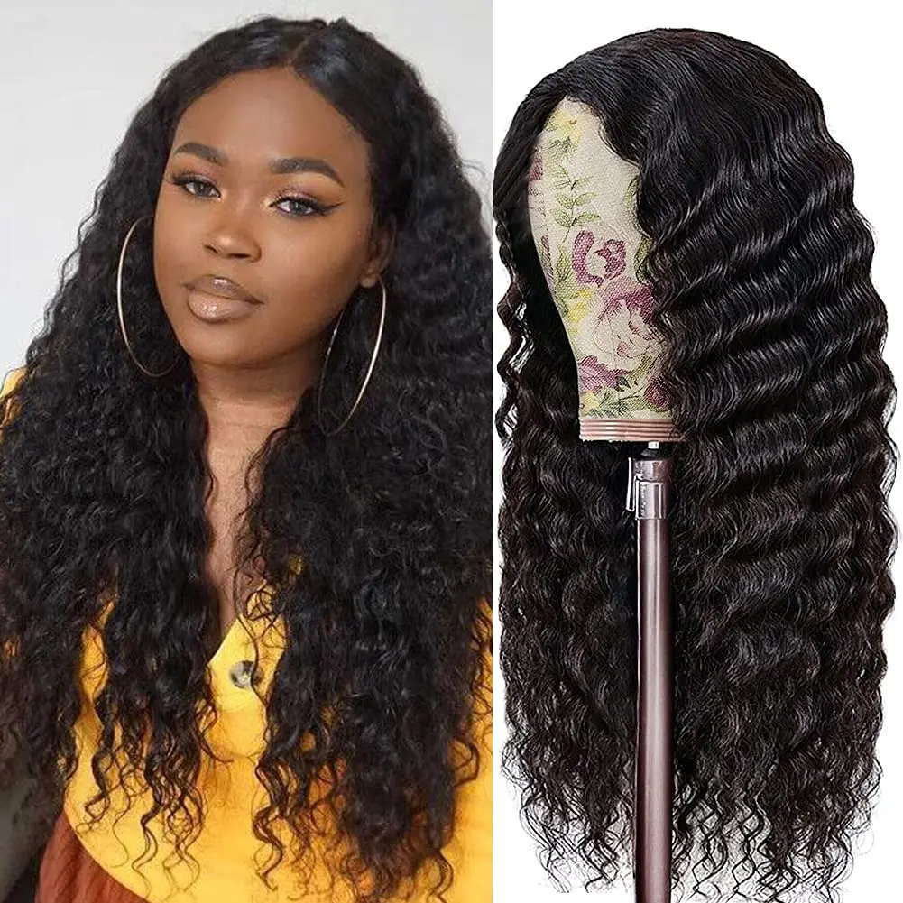 RONGDUOYI Synthetic Lace Front Wig Deep Curly Wigs Glueless Deep Wave Lace Wig High Temperature Fiber Hair Cosplay/Daily Used
RONGDUOYI Synthetic Lace Front Wig Deep Curly Wigs Glueless Deep Wave Lace Wig High Temperature Fiber Hair Cosplay/Daily Used