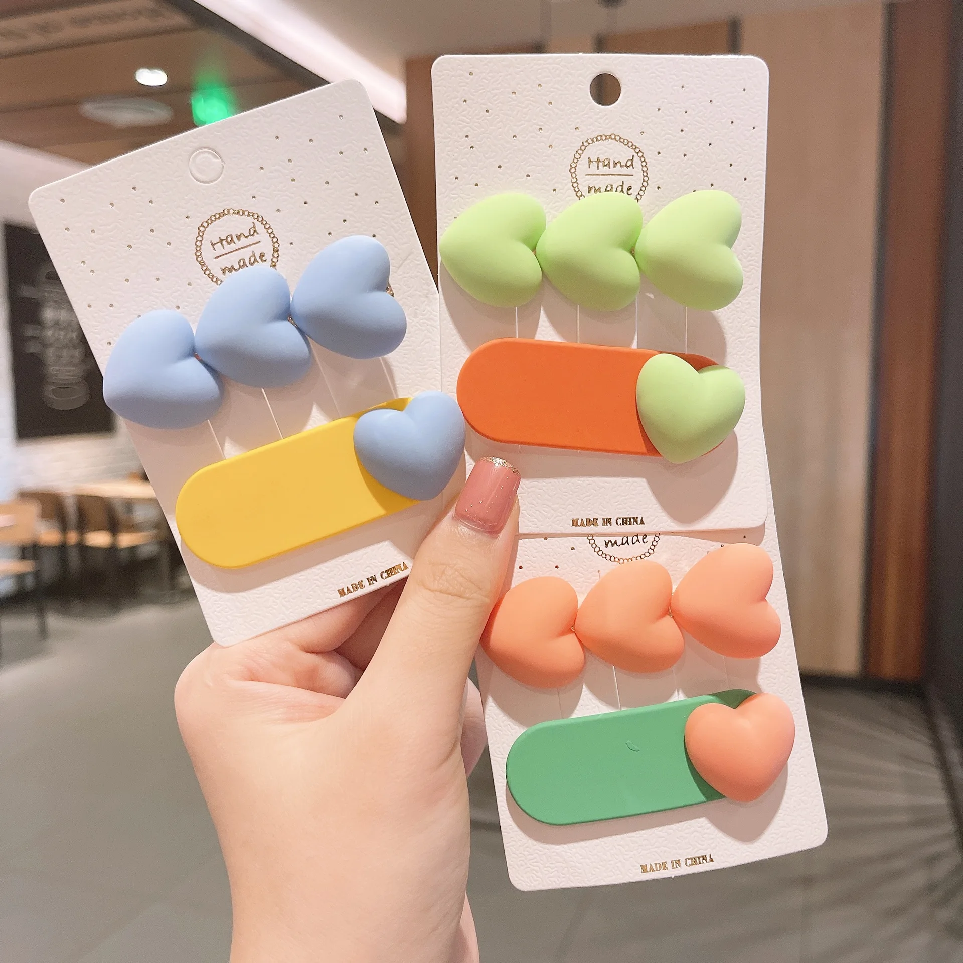 Cute Duckbill Clip Candy Color Hairpin Set New Plastic Hairgrips The Shape Of Love Hairpin Little Fresh Girl Hair Accessories
Cute Duckbill Clip Candy Color Hairpin Set New Plastic Hairgrips The Shape Of Love Hairpin Little Fresh Girl Hair Accessories