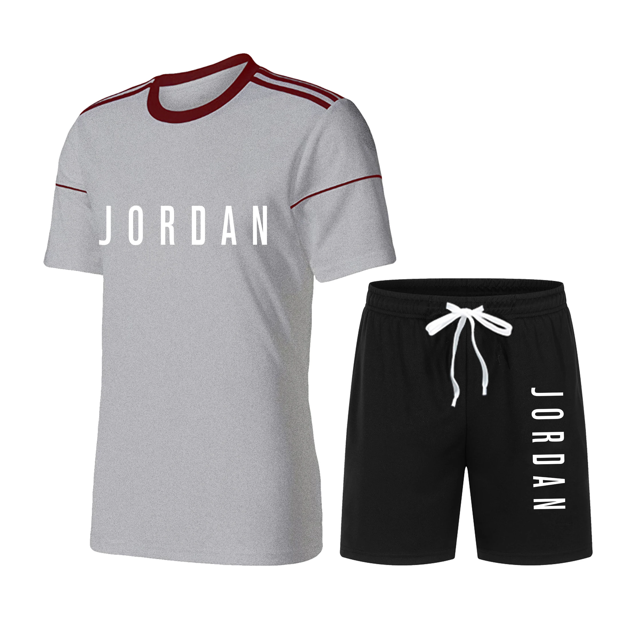 2021 Summer Men's Hot-Selling Brand Printed Sportswear Suit Fitness Running Suit Suit Fashion Short-Sleeved T-shirt + Jogging
2021 Summer Men's Hot-Selling Brand Printed Sportswear Suit Fitness Running Suit Suit Fashion Short-Sleeved T-shirt + Jogging