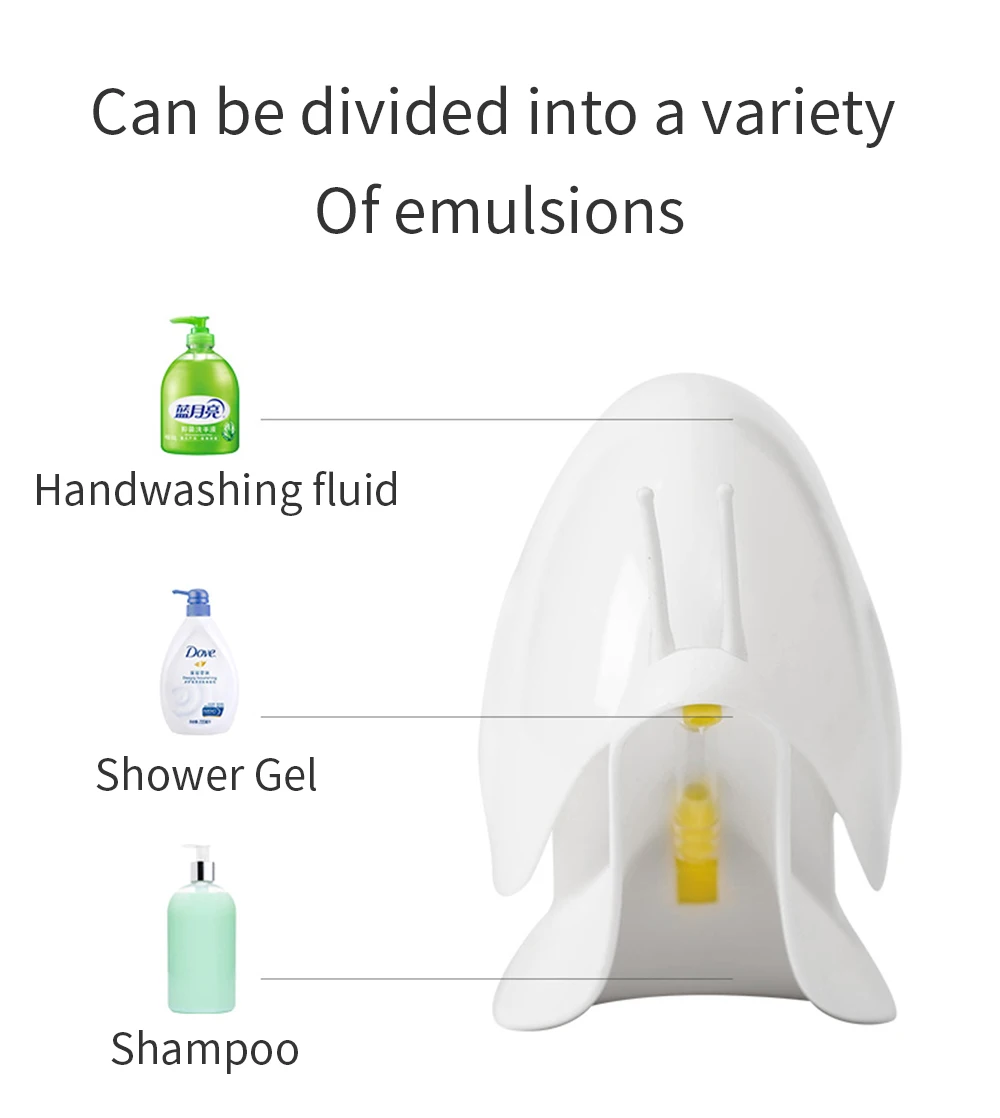 Креативный диспенсер для мыла в форме улитки косметические бутылочки ванная