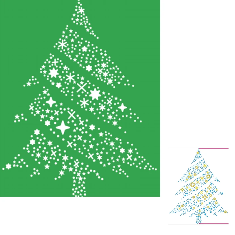 Металлические трафареты для вырезания сверкающей рождественской елки, для самостоятельного декоративного тиснения, изготовление бумажны... 
Металлические трафареты для вырезания сверкающей рождественской елки, для самостоятельного декоративного тиснения, изготовление бумажны...