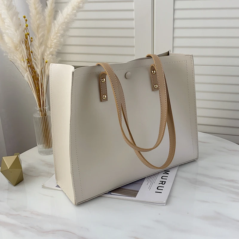 Luxury Large Tote Bags For Women Simple Work Female Shopper Satchel High Quality Ladies Shoulder Bags Summer 2021 Beige Black
Luxury Large Tote Bags For Women Simple Work Female Shopper Satchel High Quality Ladies Shoulder Bags Summer 2021 Beige Black