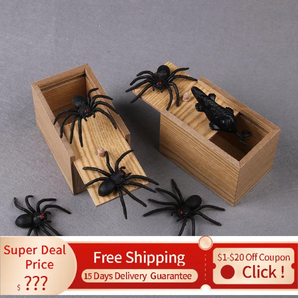 Surprise box spider Tricky Toy Wooden Prank Spider Scare Box Case Funny Surprise Gag Toy Halloween Tricky Toy новый год 2022
Surprise box spider Tricky Toy Wooden Prank Spider Scare Box Case Funny Surprise Gag Toy Halloween Tricky Toy новый год 2022